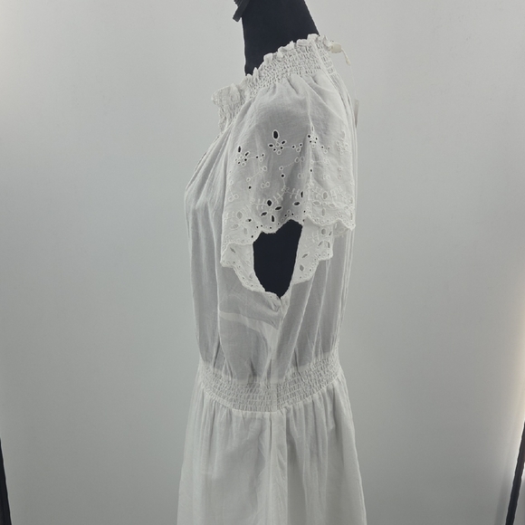 H&M White Dress With Lace And  Eyelet Detail NWT - Picture 14 of 16